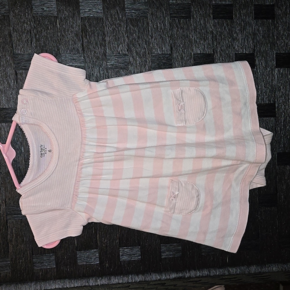 Carter's 6 month baby girls stripe dress